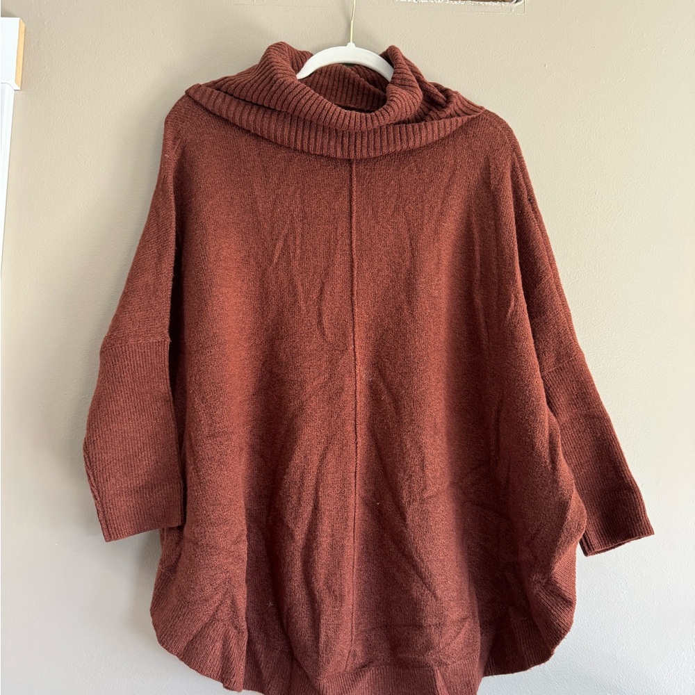 Cozy Brown Turtleneck Sweater
